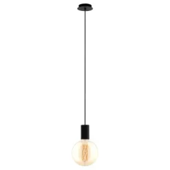 Candeeiro de Teto POZUETA Preto Minimalista E27 EGLO 98661
