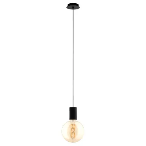 Candeeiro de Teto POZUETA Preto Minimalista E27 EGLO 98661