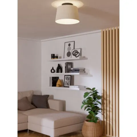 Candeeiro de teto preto e branco em têxtil FEBRES EGLO 901259