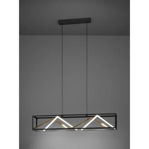 Candeeiro de teto preto e dourado PENELA 390417 - Eglo