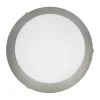 Candeeiro de Teto Redondo em Metal e Vidro Branco Acetinado MARS 1 EGLO 89248