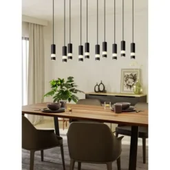Candeeiro de teto suspenso com 10 luzes LED e efeito bolhas BERNABETA EGLO 39707