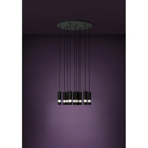 Candeeiro de teto suspenso com 10 luzes LED e efeito bolhas BERNABETA EGLO 39708