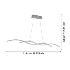 Candeeiro de teto suspenso com LED integrado LASANA 2 EGLO 96104