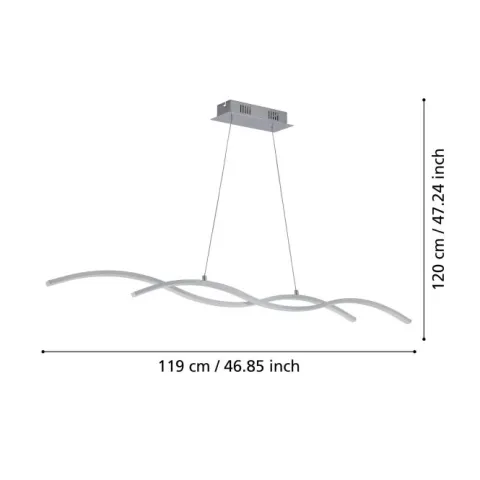 Candeeiro de teto suspenso com LED integrado LASANA 2 EGLO 96104