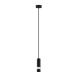 Candeeiro de teto suspenso com difusor cilíndrico e efeito bolhas BERNABETA EGLO 39705