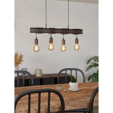 Candeeiro de teto suspenso com 4 lâmpadas TOWNSHEND EGLO 43523