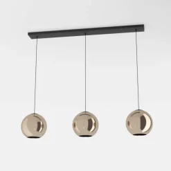 Candeeiro de teto suspenso com vidro cobre CORDOBA EGLO 390095
