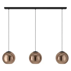Candeeiro de teto suspenso com vidro cobre CORDOBA EGLO 390095