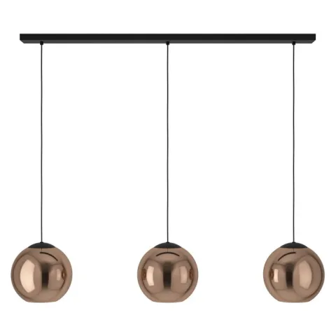 Candeeiro de teto suspenso com vidro cobre CORDOBA EGLO 390095