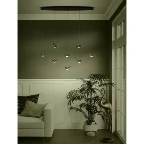 Candeeiro de teto suspenso com pássaros LED PARATEBUENO EGLO 390055