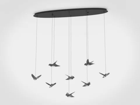 Candeeiro de teto suspenso com pássaros LED PARATEBUENO EGLO 390055
