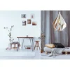 Candeeiro de teto suspenso com abajur de metal branco e interior dourado CARLTON 1 EGLO 43001