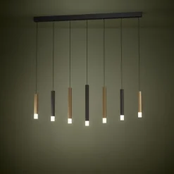 Candeeiro de teto suspenso com LED dourado e castanho ESTANTERIOS EGLO 39906