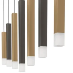 Candeeiro de teto suspenso com LED dourado e castanho ESTANTERIOS EGLO 39906