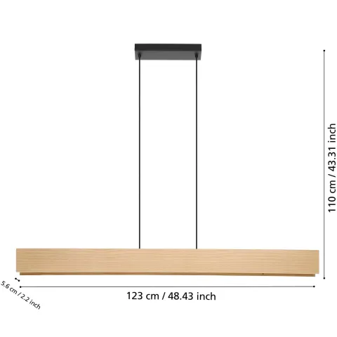 Candeeiro de teto suspenso eglo led 900388 Anchorena-Z