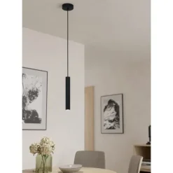 Candeeiro de teto suspenso em aço preto CORTENOVA EGLO 98056
