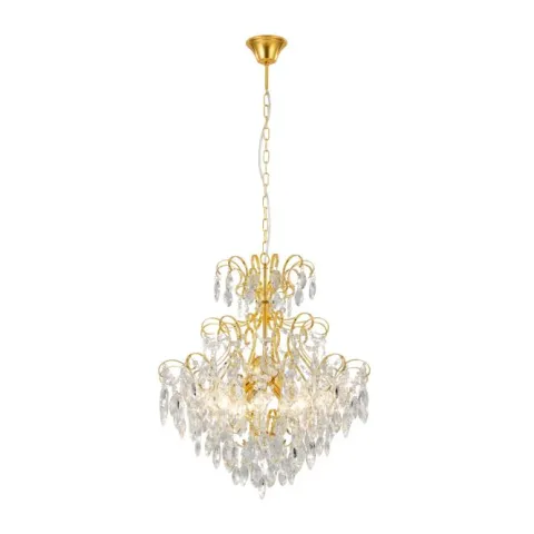 Candeeiro de teto suspenso em metal e cristal FENOULLET 1 EGLO 39605