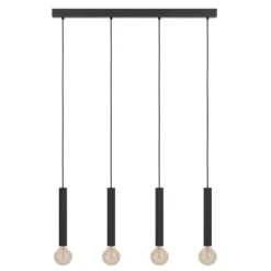 Candeeiro de teto suspenso em metal preto CORTENOVA EGLO 98057