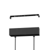 Candeeiro de teto suspenso LED em metal preto e madeira PANAGRIA EGLO 900489