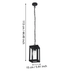 Candeeiro de teto suspenso para exterior ALAMONTE 1 EGLO 94788