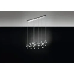 Candeeiro de Teto Suspenso PIANOPOLI EGLO em Aço Inoxidável com LEDs EGLO 93663