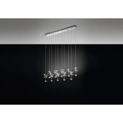 Candeeiro de Teto Suspenso PIANOPOLI EGLO em Aço Inoxidável com LEDs EGLO 93663