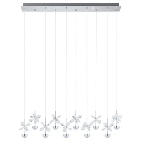 Candeeiro de Teto Suspenso PIANOPOLI EGLO em Aço Inoxidável com LEDs EGLO 93663