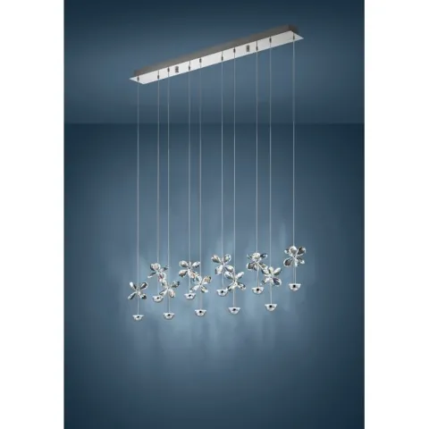 Candeeiro de Teto Suspenso PIANOPOLI EGLO em Aço Inoxidável com LEDs EGLO 93663