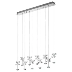 Candeeiro de Teto Suspenso PIANOPOLI EGLO em Aço Inoxidável com LEDs EGLO 93663