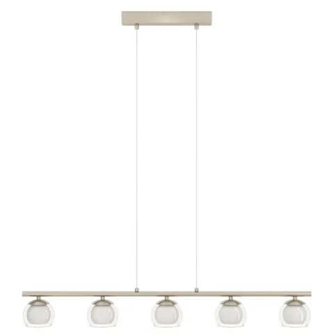 Candeeiro de Teto Suspenso ROMAGNESE LED com 5 Esferas de Vidro EGLO 94319