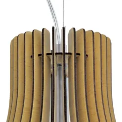Candeeiro de teto suspenso Tindori Ø500mm madeira EGLO 96214