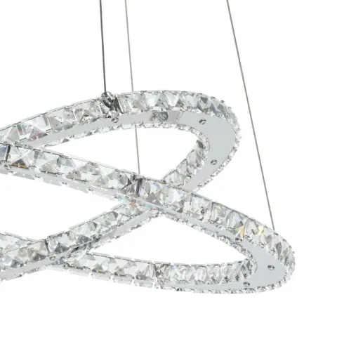 Candeeiro de Teto Suspenso VARRAZO com LED e Cristais Elegantes 31667