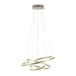 Candeeiro de teto TONARELLA com LED e anéis metálicos champanhe EGLO 39314
