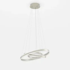 Candeeiro de teto TONARELLA com LED e anéis metálicos champanhe EGLO 39314