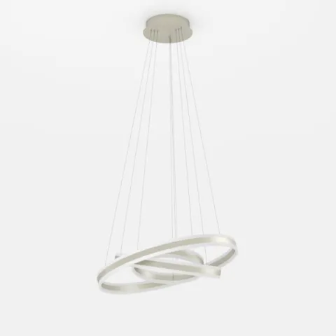 Candeeiro de teto TONARELLA com LED e anéis metálicos champanhe EGLO 39314