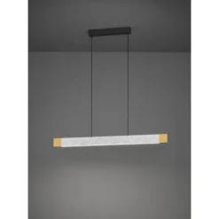 Candeeiro de teto VALLELADO com design moderno e madeira natural 390386