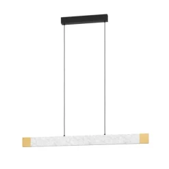 Candeeiro de teto VALLELADO com design moderno e madeira natural 390386