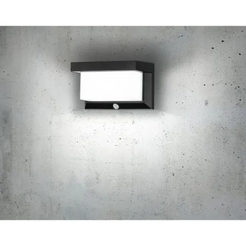 Candeeiro solar de parede preto e branco UTRERA EGLO 48968