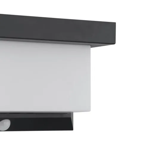 Candeeiro solar de parede preto e branco UTRERA EGLO 48968