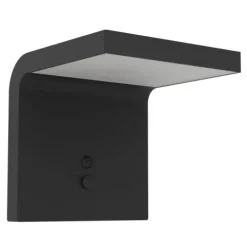 Candeeiro solar de parede preto e branco SPIANTE EGLO 901082