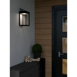 Candeeiro solar de parede preto e branco SUZZARA EGLO 901083
