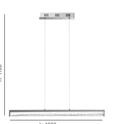 Candeeiro Tecto Suspenso Led Cardito 1 Eglo 900895
