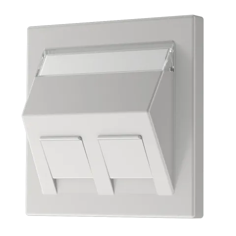 Capa para adaptador de montagem 30° cinzento claro Série LS JUNG LS569-30BFPLLG