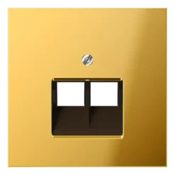 Capa para caixas de derivação dourado Série LS JUNG GO2969-2UA