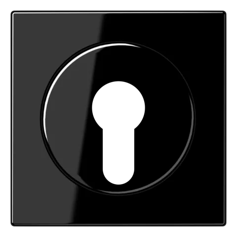 Capa para Interruptor de Chave com Proteção Termoplástico Preto LS JUNG LS928SW