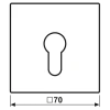 Capa para Interruptor de Chave Alumínio Série LS JUNG AL2925