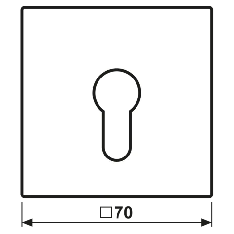 Capa para Interruptor de Chave Alumínio Série LS JUNG AL2925