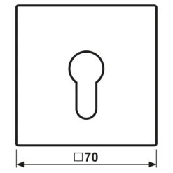 Capa para Interruptor de Chave Preto Mate LS JUNG LS925SWM