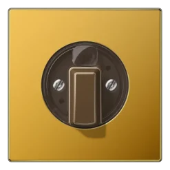 Capa para Interruptores Giratórios Dourado Série LS JUNG GO1941